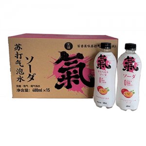 藍(lán)希百香果味蘇打氣泡水480mlx15瓶
