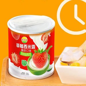 敞開(kāi)味草莓西米露酸奶口味