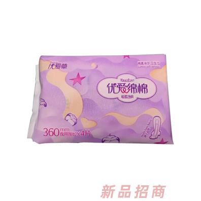 優(yōu)愛(ài)草優(yōu)愛(ài)綿綿夜用加長(zhǎng)衛(wèi)生巾 360mm