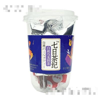 七日茶紀(jì)奶茶白桃烏龍味