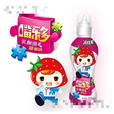 滋特美嘴樂多乳酸菌草莓味208ml