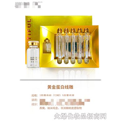 黃金蛋白線雕