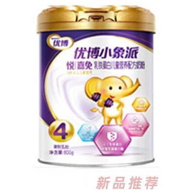 優(yōu)博小象派悅嘉免乳鐵蛋白兒童營養(yǎng)配方奶粉