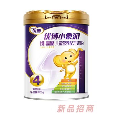 圣元優(yōu)博小象派悅嘉骼兒童營養(yǎng)配方奶粉800g