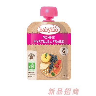 伴寶樂袋裝有機混合純果泥（蘋果藍(lán)莓草莓）