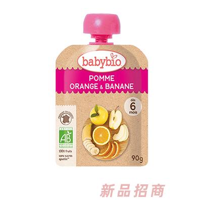 伴寶樂袋裝有機混合純果泥（蘋果橙子香蕉）