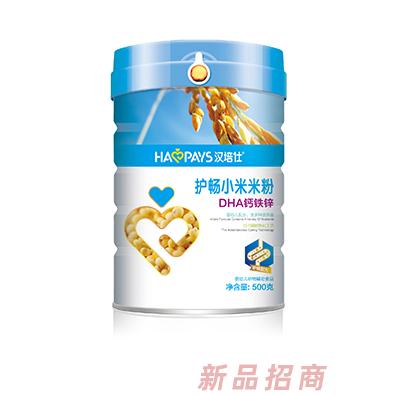 漢培仕DHA鐵鋅鈣+核桃蓮子+淮山水果+益生元胡蘿卜護(hù)暢小米米粉聽裝