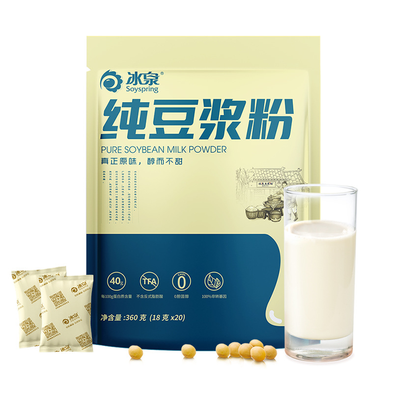 冰泉黃豆純豆?jié){無蔗糖無麥芽糖添加360goem代加工