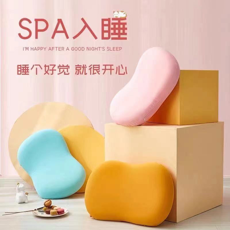 護(hù)頸椎助睡眠記憶枕綿棉枕頭芯豆躺生物島貓基慢回彈肚皮枕貓肚枕OEM代加工