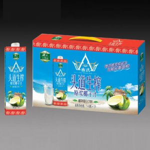 澤一天荷源泰式頭道生榨原漿椰子汁1Lx6