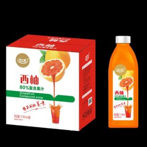 粒汁健西柚80%復(fù)合果汁1118ml